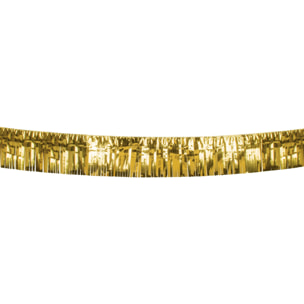 Festone 6m Con Frange 30cm Oro Metallizzato Decorazione