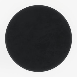 Lot de 2 tabourets de bar 73 cm en velours noir - Kendal