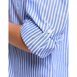 Camisa Manga Larga Azul - Agudo