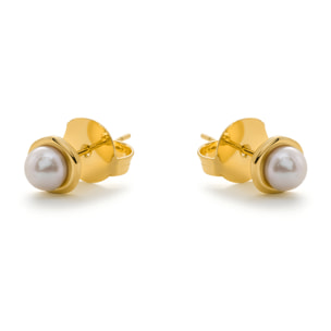 Pendientes Oha acabado oro amarillo 18k