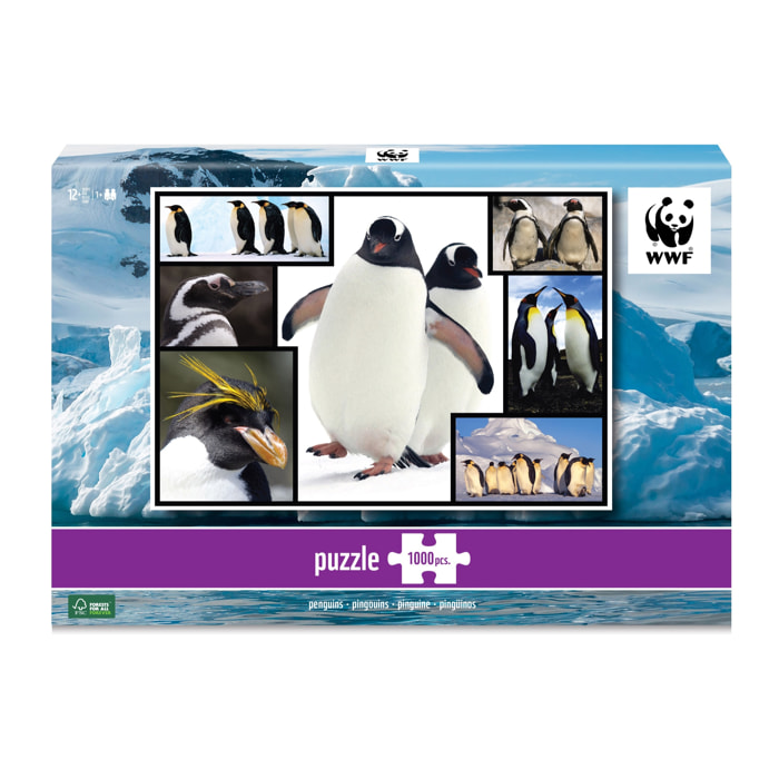 WWF PUZLE - PINGUINOS 1000 PIEZAS