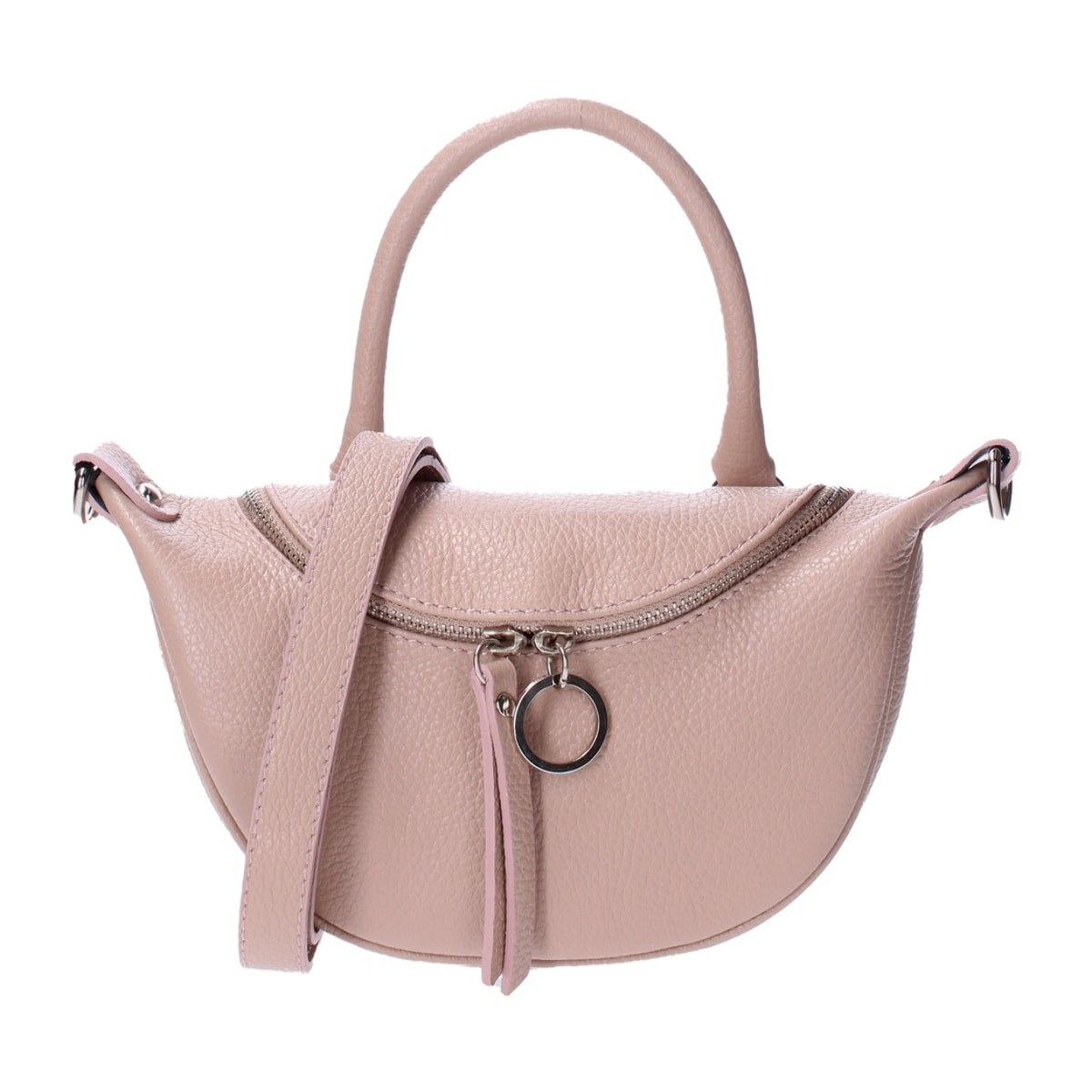 Borsa a mano da donna - Modello Mae - Vera pelle - 26.0 x 13.0 x 8.0 cm