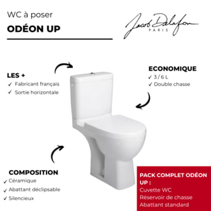 WC à poser Odeon up + abattant standard