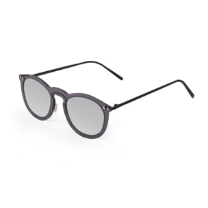 Gafas de sol PALO ALTO HELSINKI - Negro transparente / De espejo plateada y patillas de metal negro mate