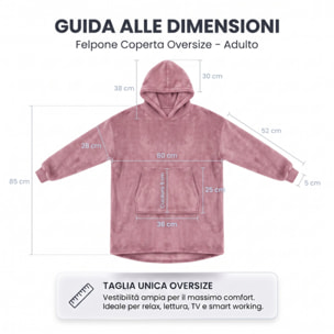 Felpa coperta in poliestere - Rosa