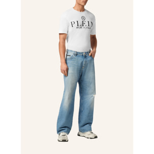 PHILIPP PLEIN Denim Shorts SIGNATURE