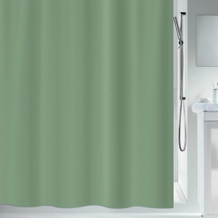 rideau de douche PEVA BIO 180x200cm Vert Basil Spirella