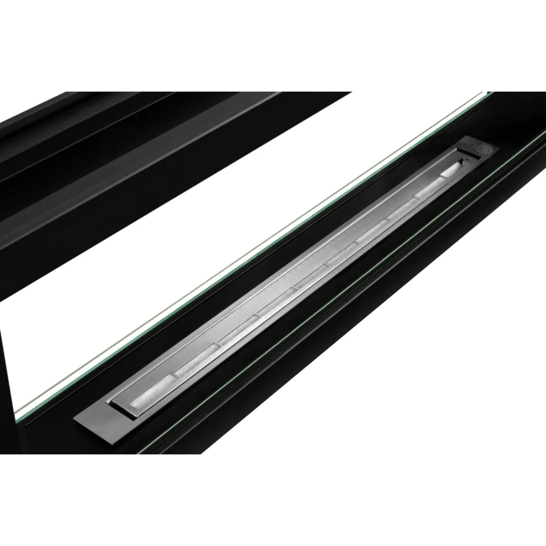 Montefalco 120 - Camino a Bioetanolo da Incasso Bifacciale 120x40x15 cm con Bruciatore 1,25lt in Acciaio