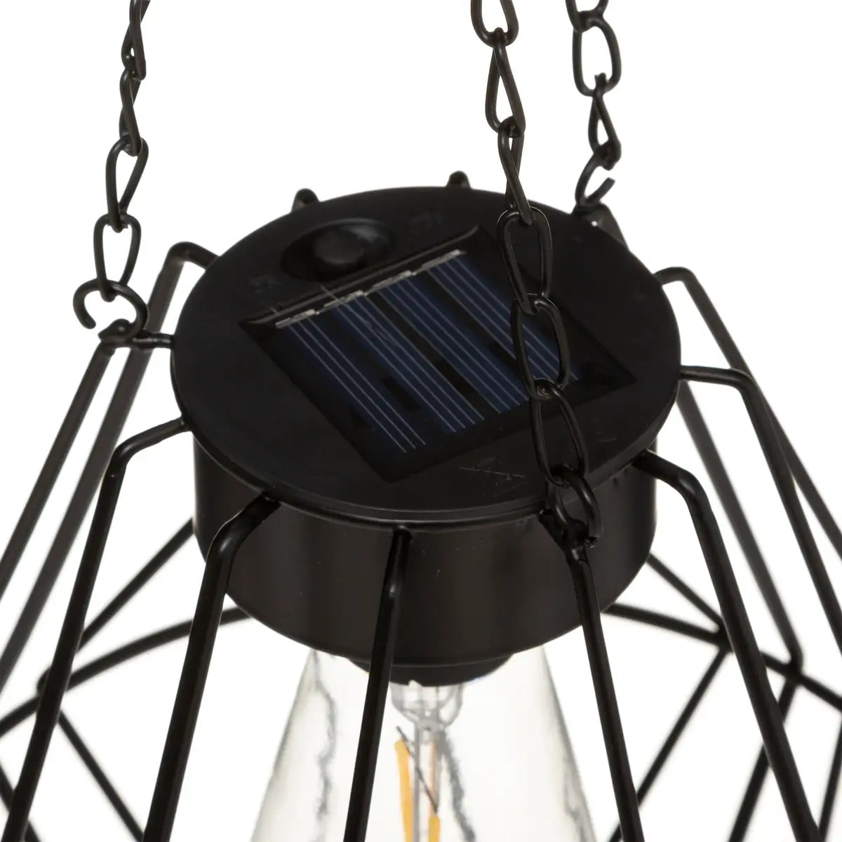 Suspension solaire "Flave" métal noir D19cm
