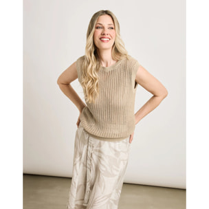 Camiseta Manga Corta Beige - Elsinore