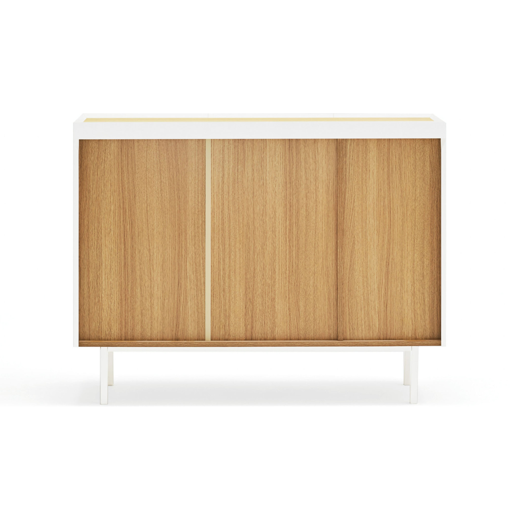Mueble recibidor con espejo Verona efecto Roble