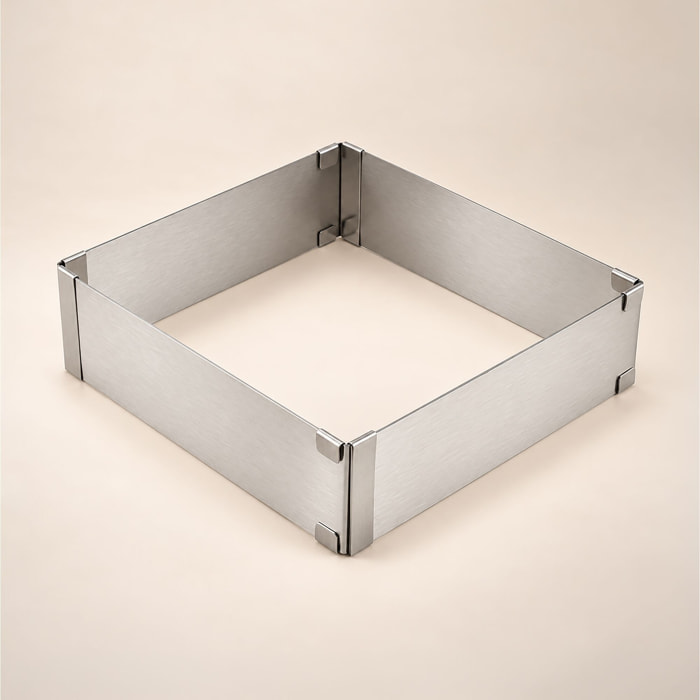 Cadre extensible rectangulaire en acier inoxydable ANGÉLIQUE