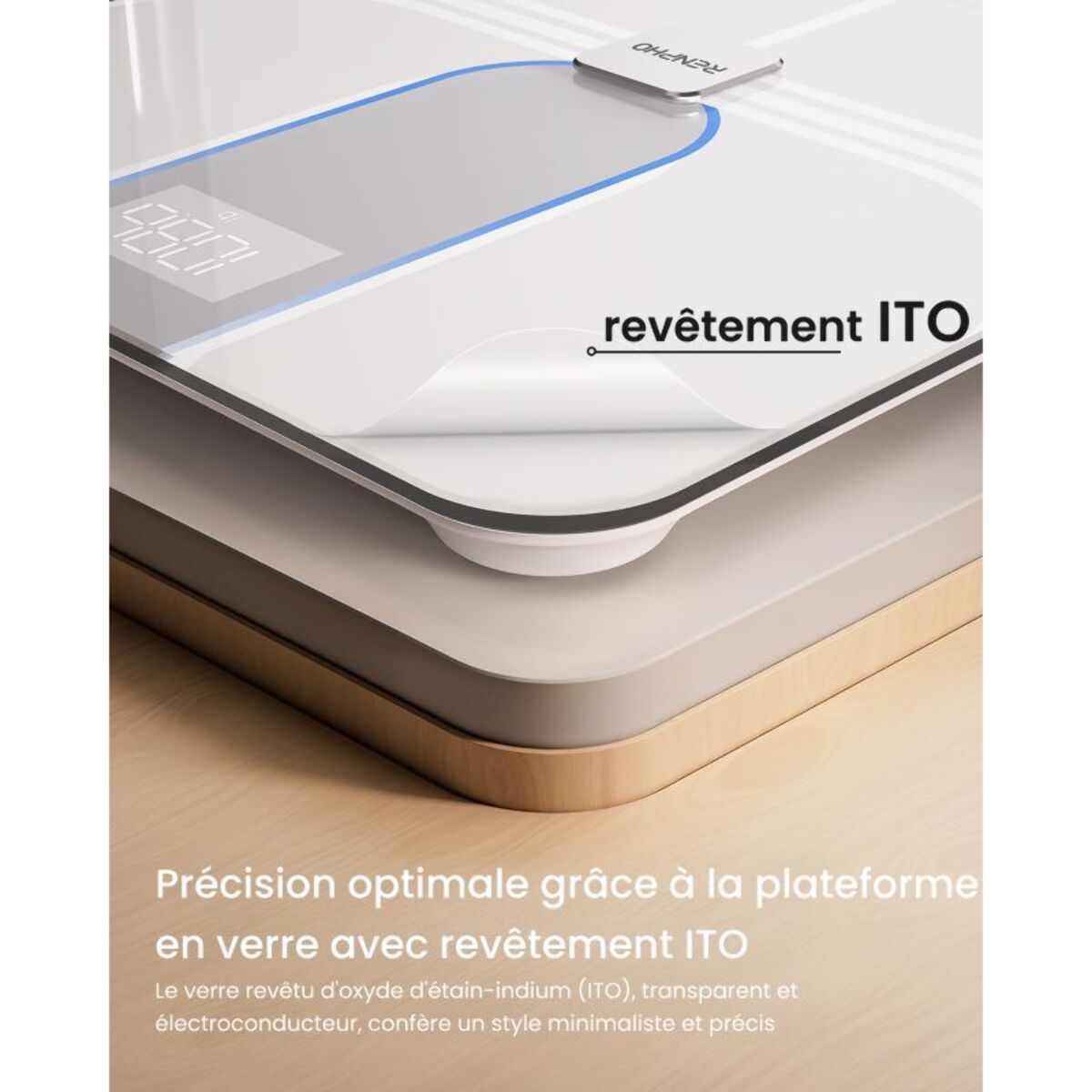 Pèse personne et capteur de silhouette connectés RENPHO Elis Aspire C- WIFI