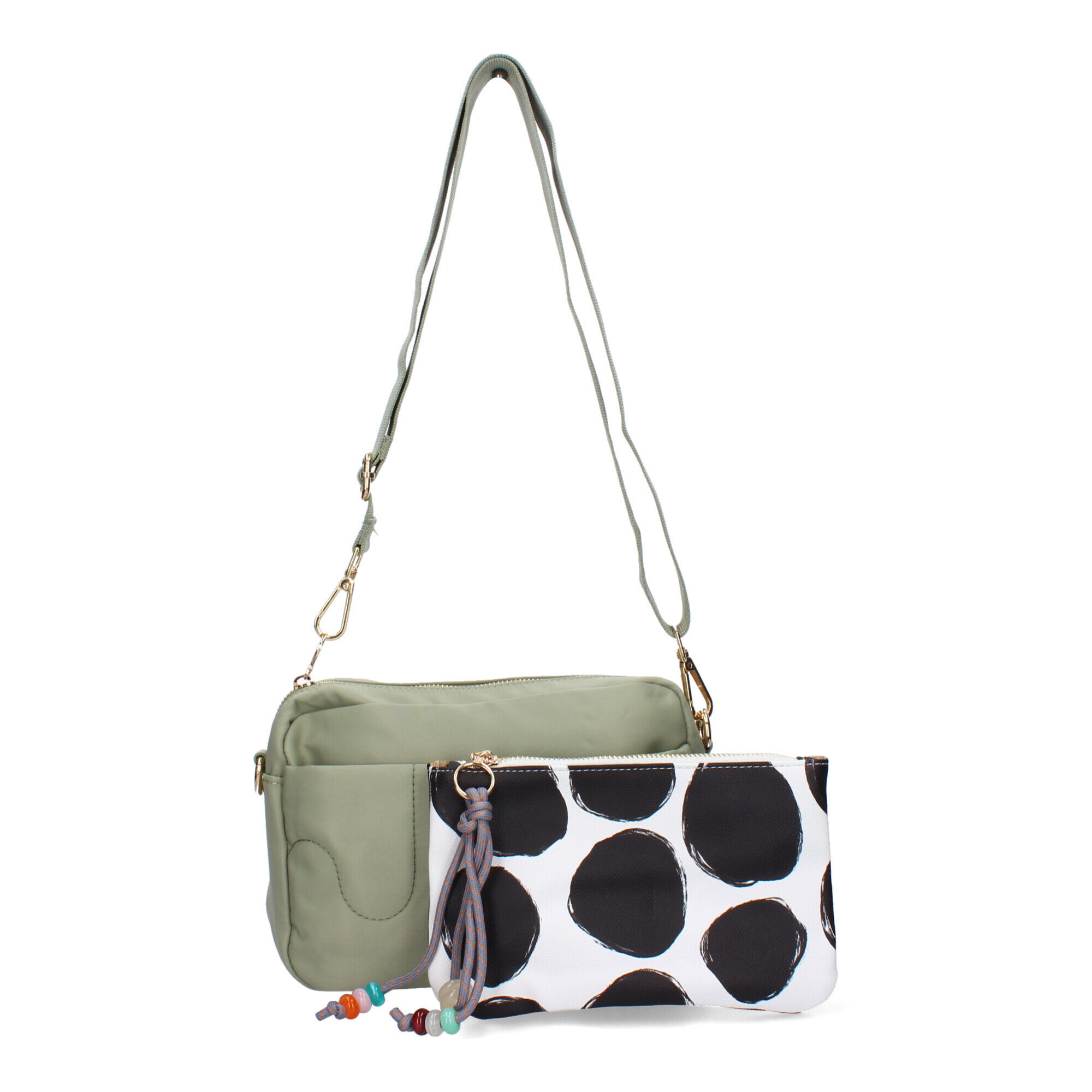 Bandolera de Mujer con dos piezas, bandolera y bolso de mano