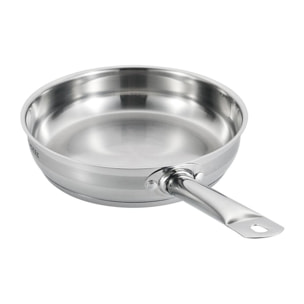 Poêle inox 24x5,5cm induction