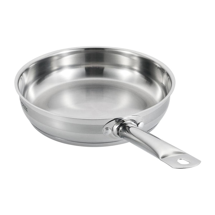 Poêle inox 24x5,5cm induction