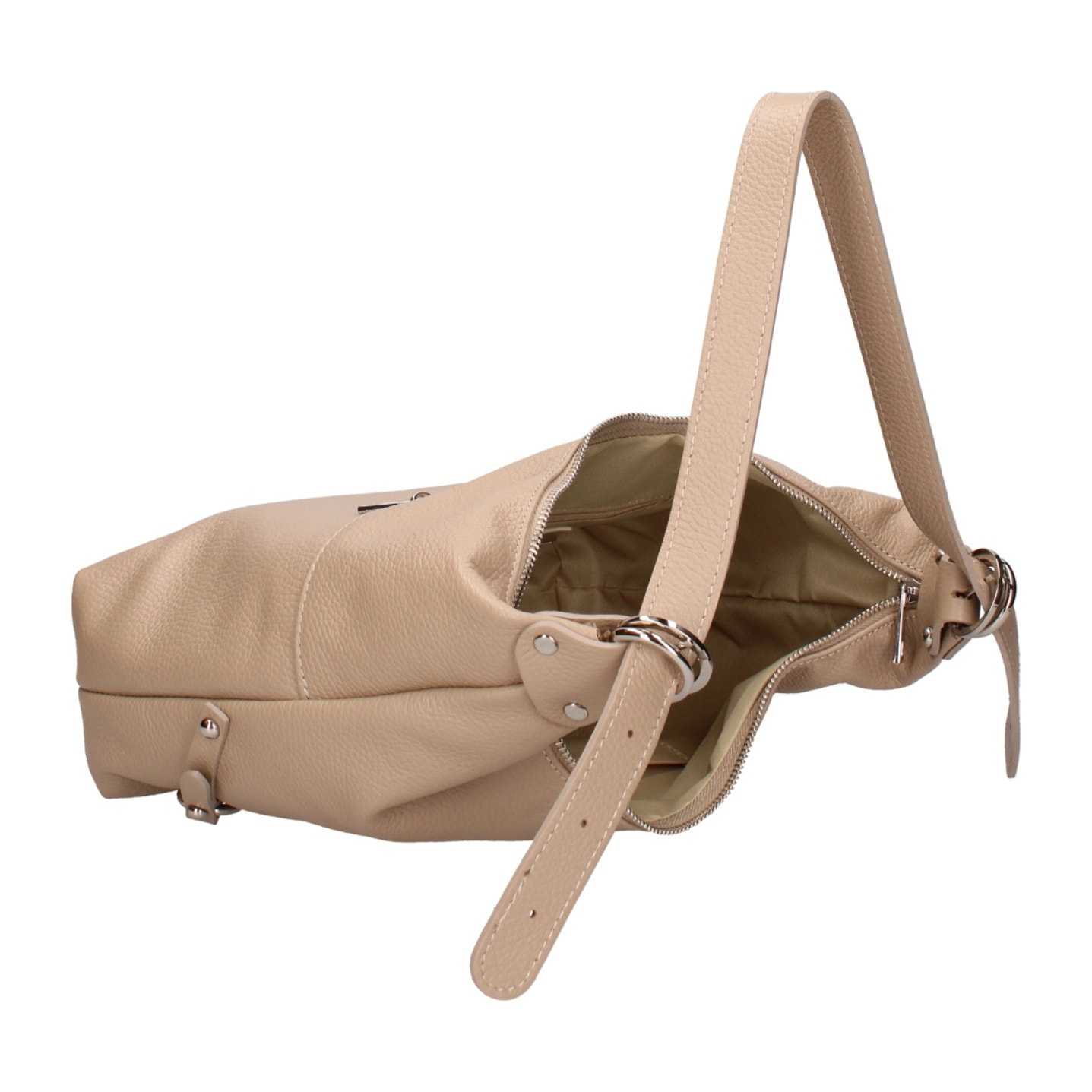 Borsa a spalla da donna - Modello Fiorenza Lux - Vera pelle - 30.0 x 30.0 x 9.0 cm