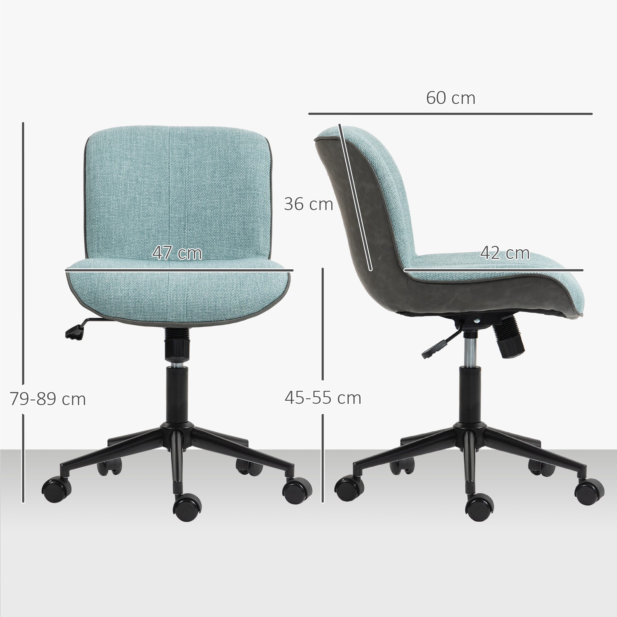 Chaise de bureau tissu grand confort réglable fonction à bascule vert