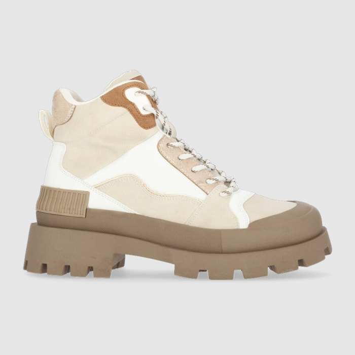 Botines - Beig - Tacón: 4 cm