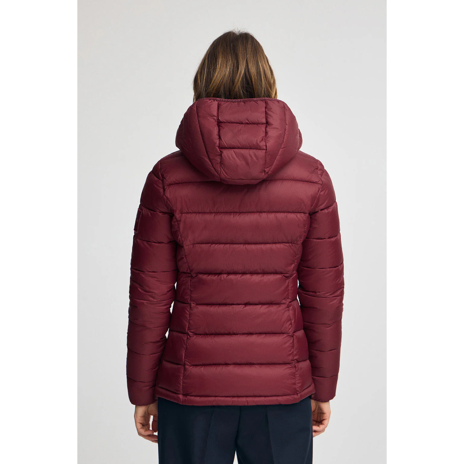 Giubbotto Cara Ultralight granata con logo Polo Club