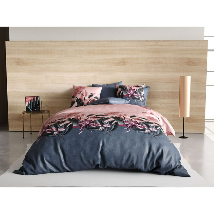 Parure Housse De Couette 3pcs 100% coton 57fils Flora