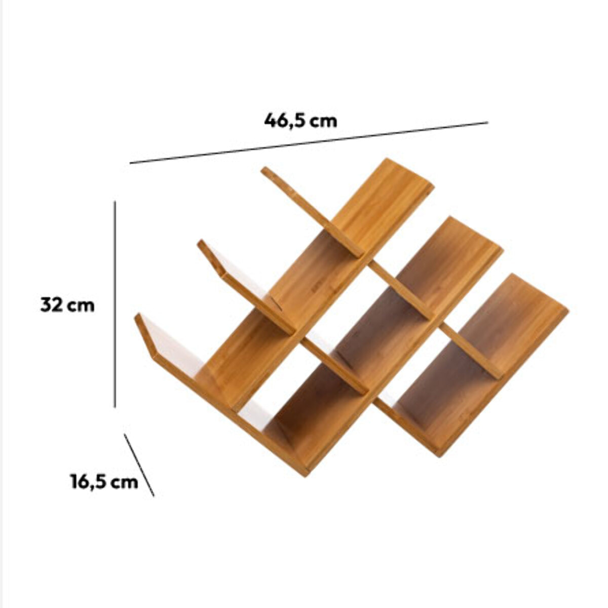 Rangement 8 bouteilles Bambou