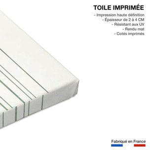 Tableau Fleurs d'eau dorées Toile imprimée