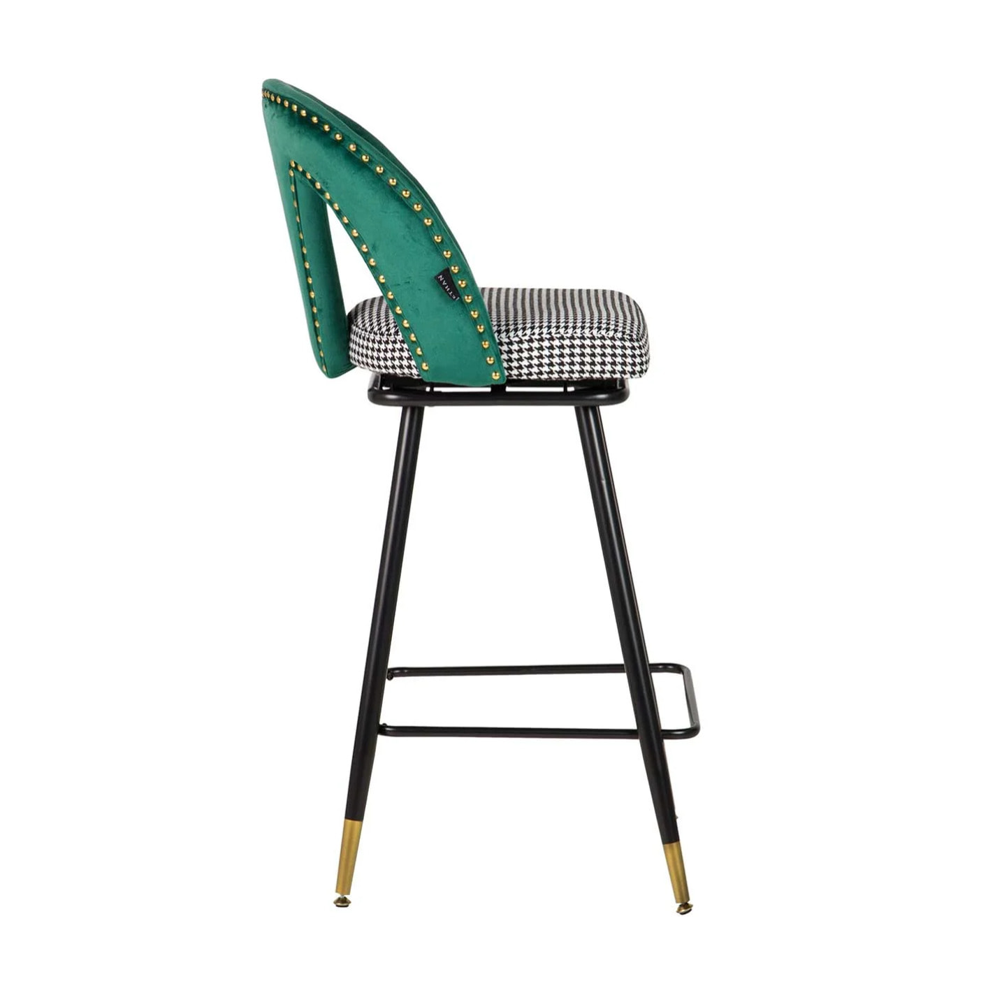 Taburete Bar Velvet Verde Harbor 46x53x106 Cm