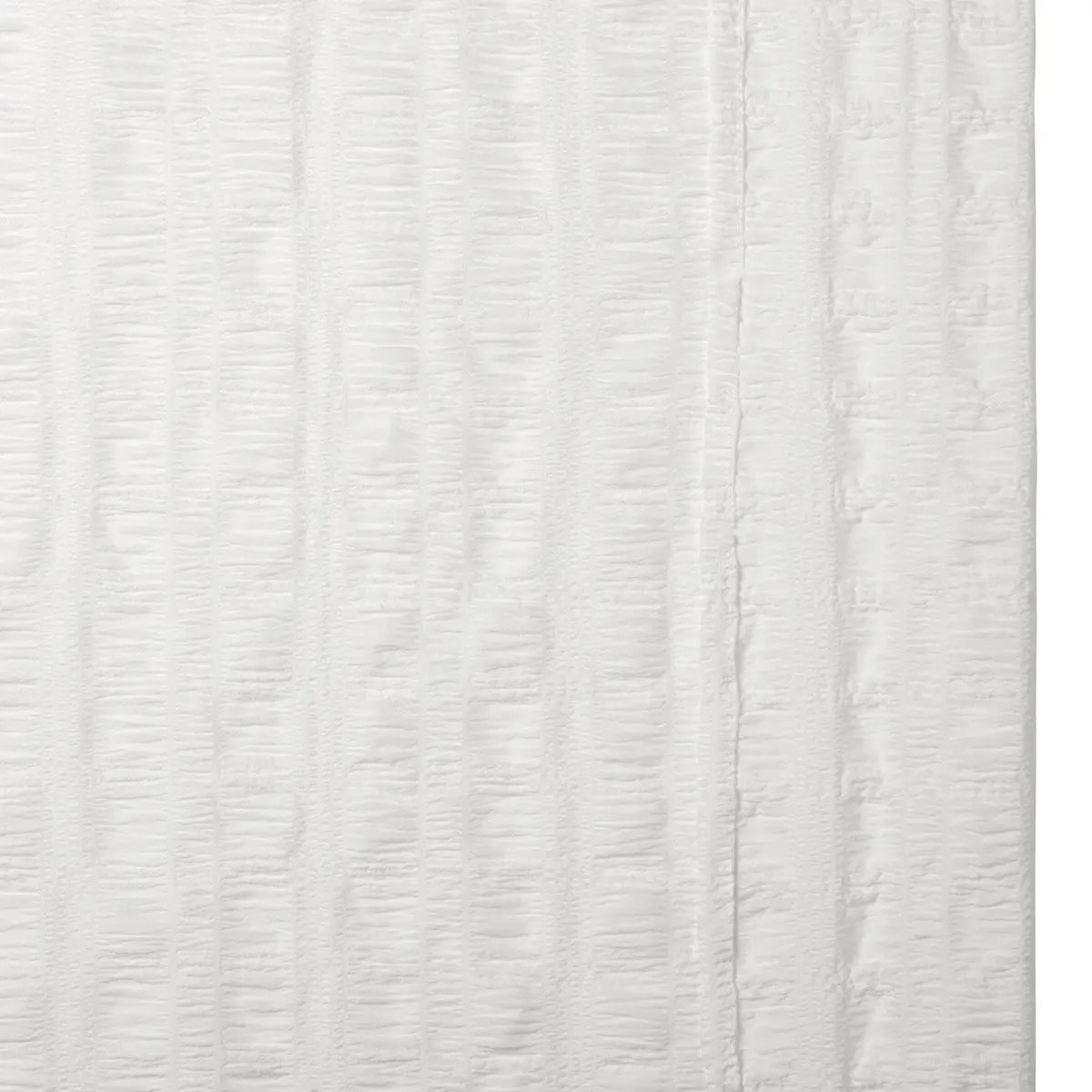 Voilage Noa motif rayures plissées140x240cm blanc