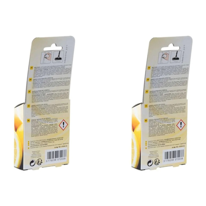 Lot de 2 x 4 Sachets de granulés de parfum pour aspirateur au citron TopFilter