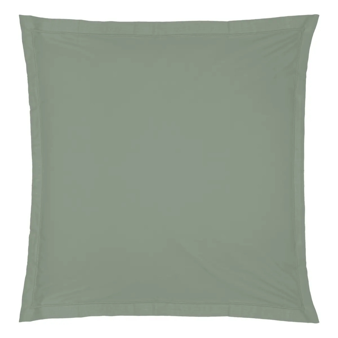 Taie d'oreiller - coton - vert - 63x63 cm