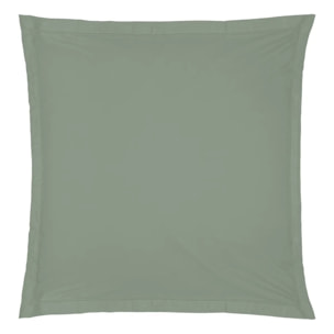 Taie d'oreiller - coton - vert - 63x63 cm