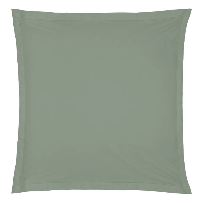 Taie d'oreiller - coton - vert - 63x63 cm