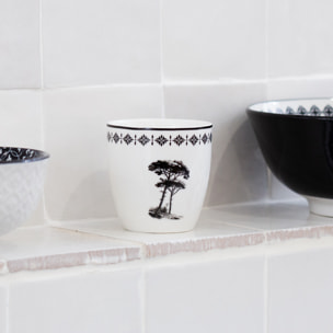 Lot de 6 gobelets, VILLA LES PINS