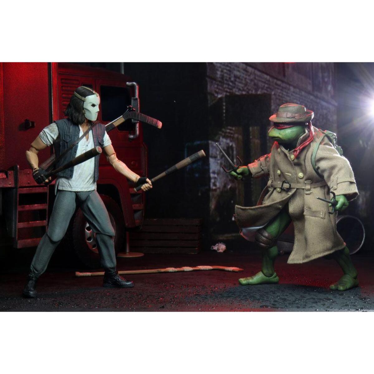 Tartarughe Ninja Action Figure 2-Pack Casey Jones & Raffaello 18 Cm Neca