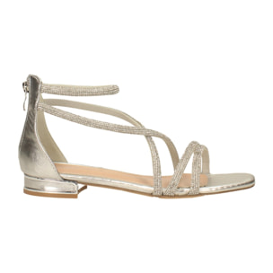 Sandali Donna Tata Italia Argentato