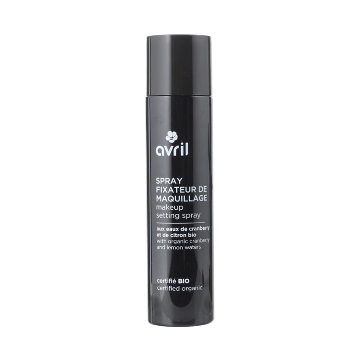 Spray fixateur de maquillage 90ml certifié bio - Eaux de Cramberry et Citron Bio