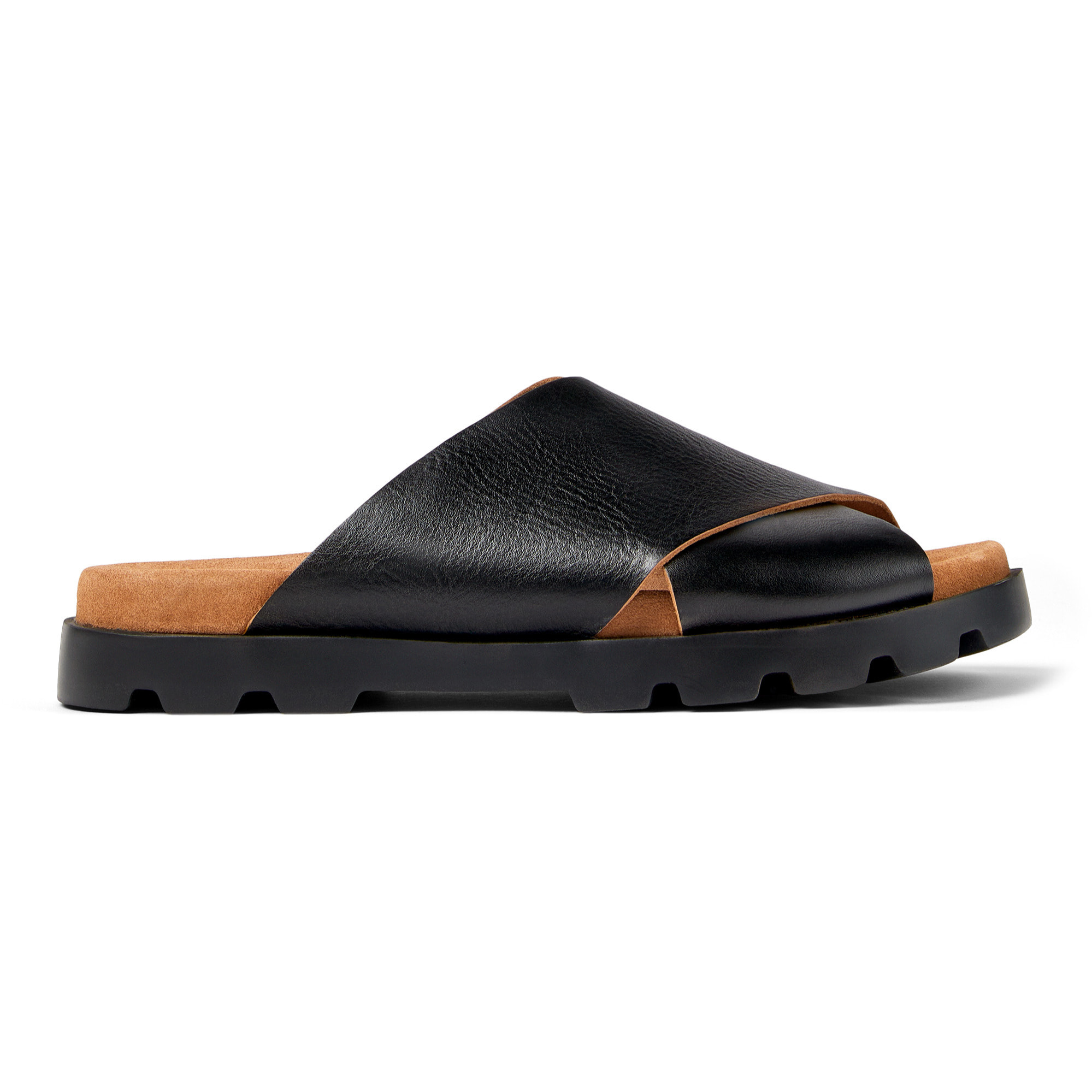 Sandalias - CAMPER Brutus - Negro - Cuero liso
