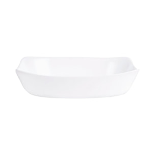 Plat à four rectangulaire blanc 34X25cm Smart Cuisine Carine 250°C  - Luminarc - Opale culinaire extra léger et résistant