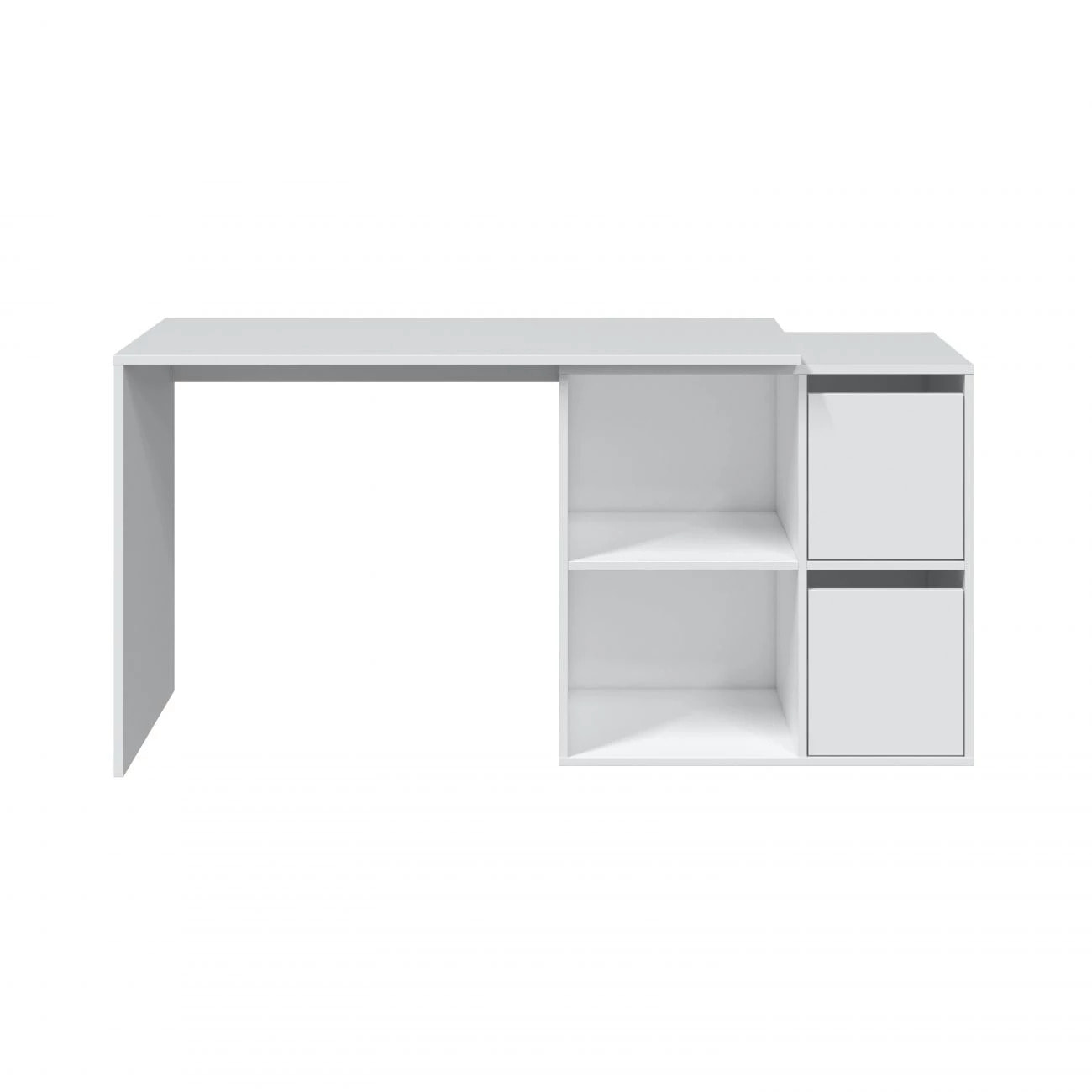 Mesa de escritorio multiposición Spacio Blanco Artik (Blanco Mate)