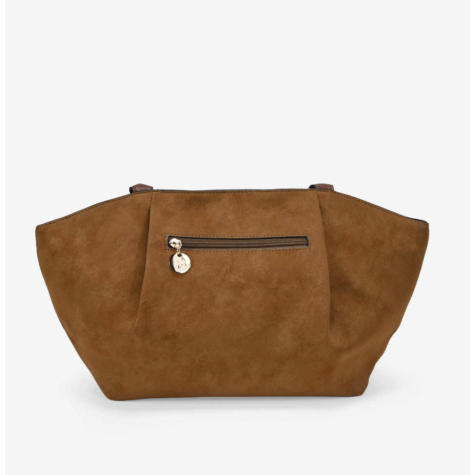 Bolso de hombro cuero con hebilla