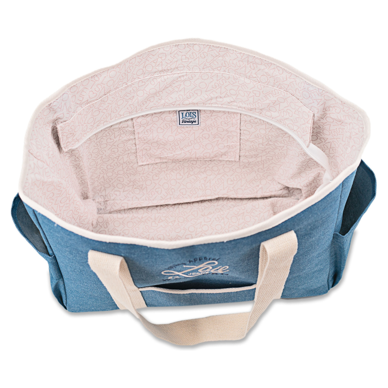 Bolso De Playa Lois Pfeiffer Azul Vaquero