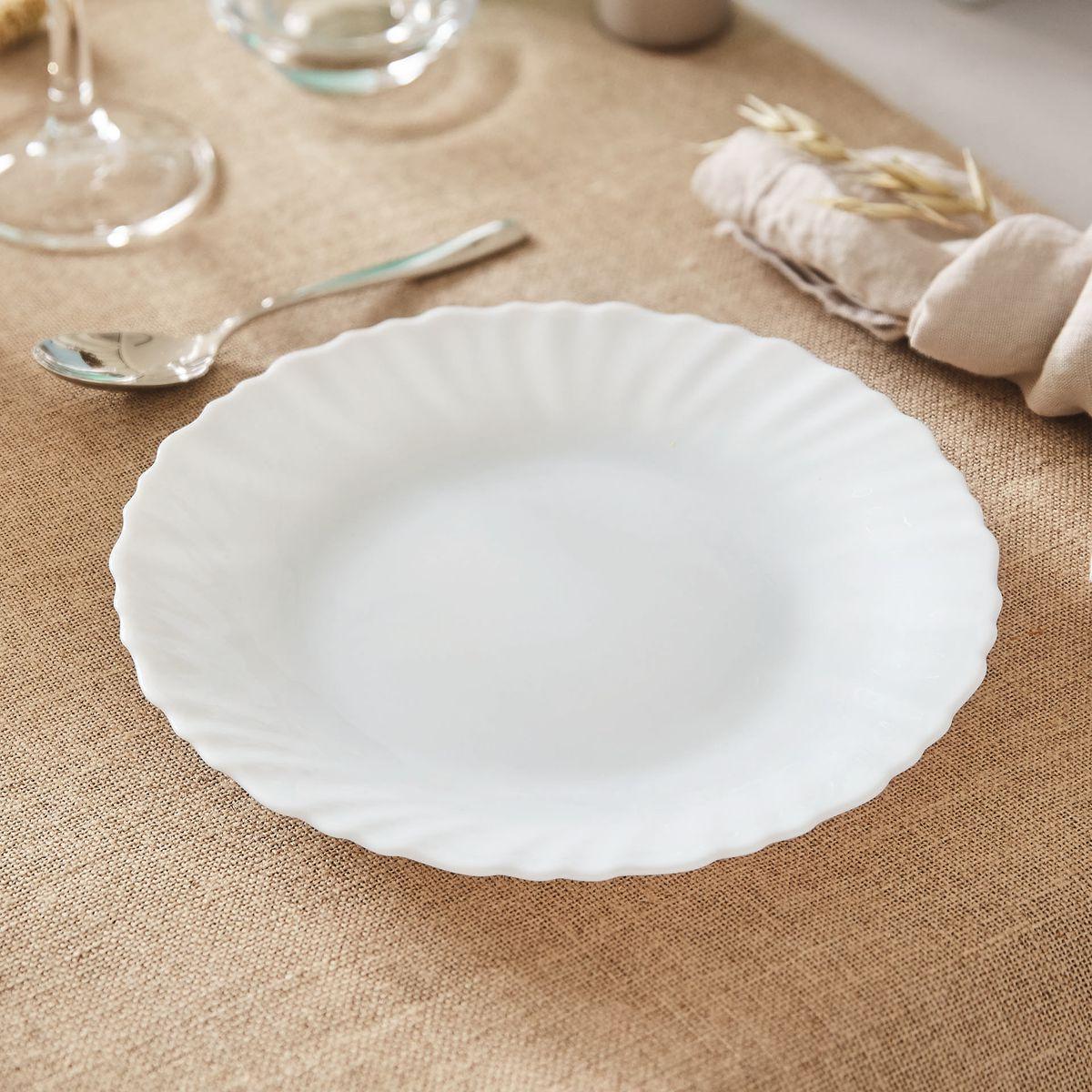 Assiette blanche 19 cm Feston - Luminarc