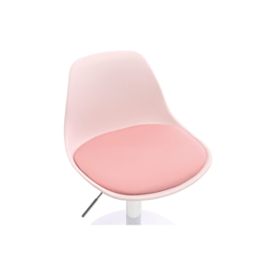 Chaise de bureau design enfant rose STEEVY