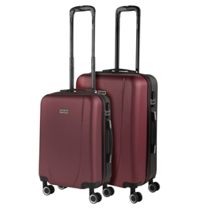 Maleta Itaca Tiber Set De 2 Unidades Granate-Antracita