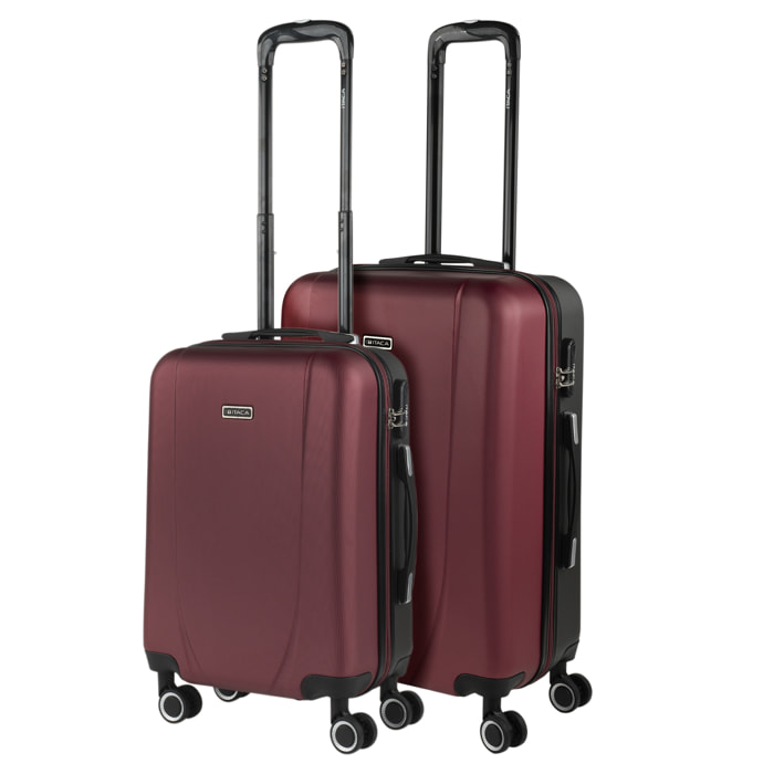 Maleta Itaca Tiber Set De 2 Unidades Granate-Antracita