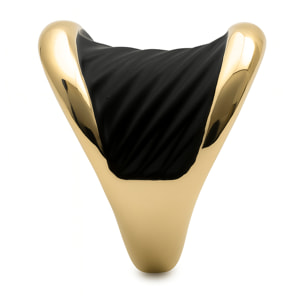 Anillo Overci acabado oro amarillo 18k