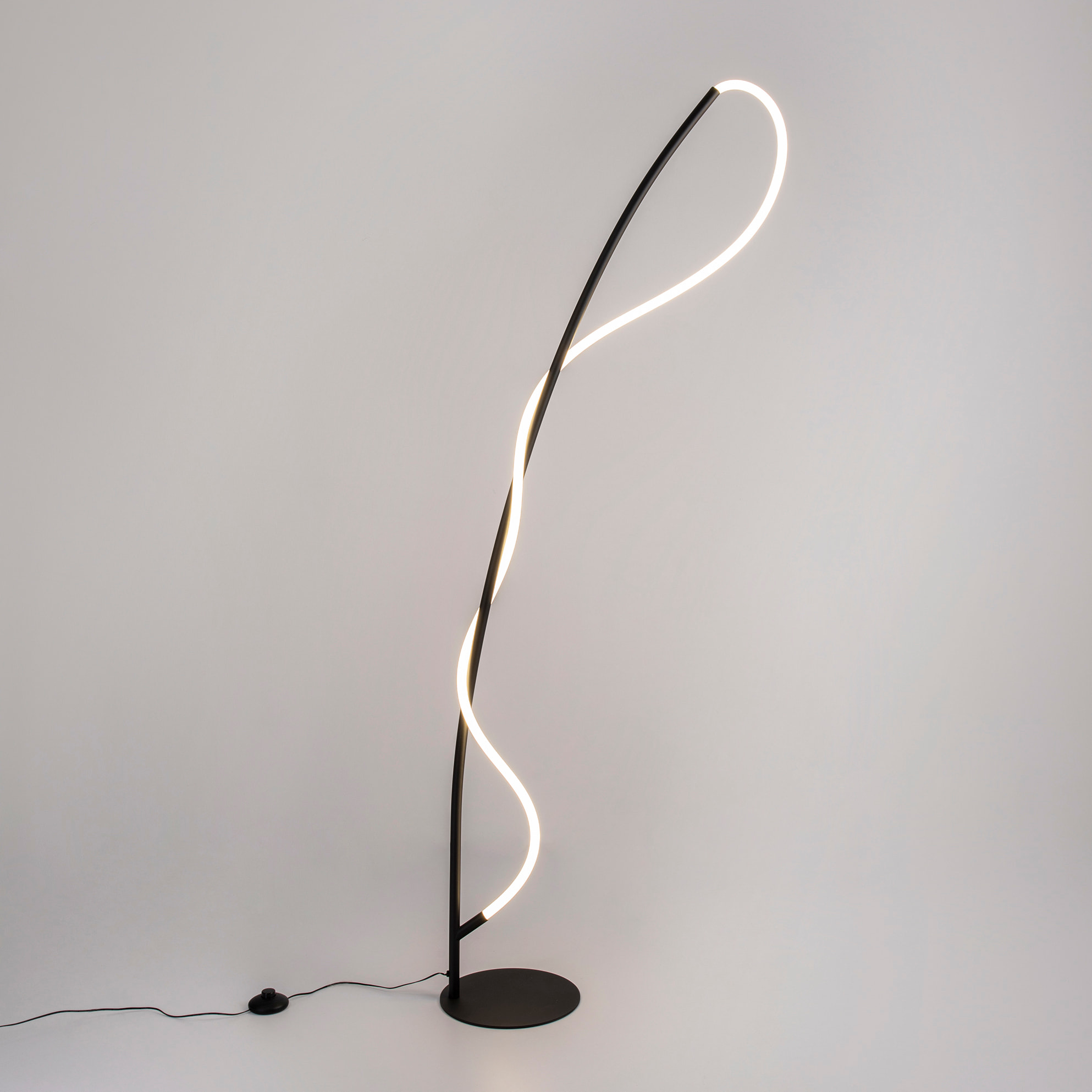 FORLIGHT PIE DE SALÓN IP20 TRESS LED 26 BLANCO NEUTRO - 4000K ON-OFF NEGRO 3099