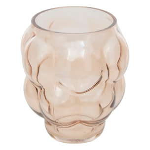 Vase Edia rose clair H18,5cm