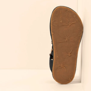 Sandalias N5685 NOBUCK LAVADO BLACK/SATYA color Black